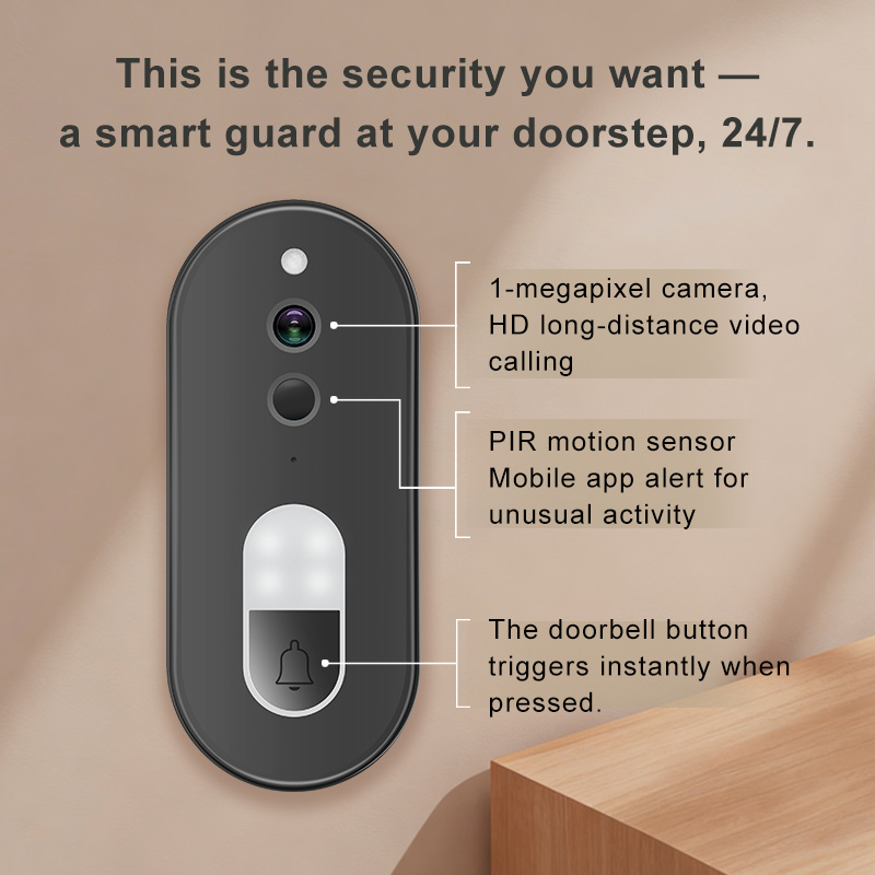 Tuya 1080P HD Wireless WiFi Vi - Smart Doorbell Wired ulasan dan harga
