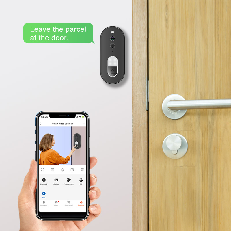 Tuya 1080P HD Wireless WiFi Vi - Smart Doorbell Wired ulasan dan harga