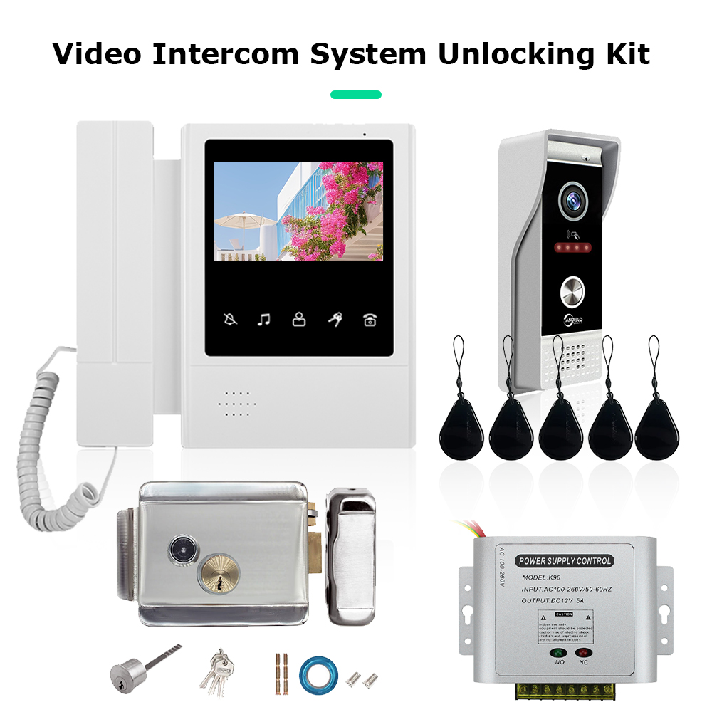 4.3 Inch LCD Video Intercom Sy - Smart Doorbell Wired ulasan dan harga