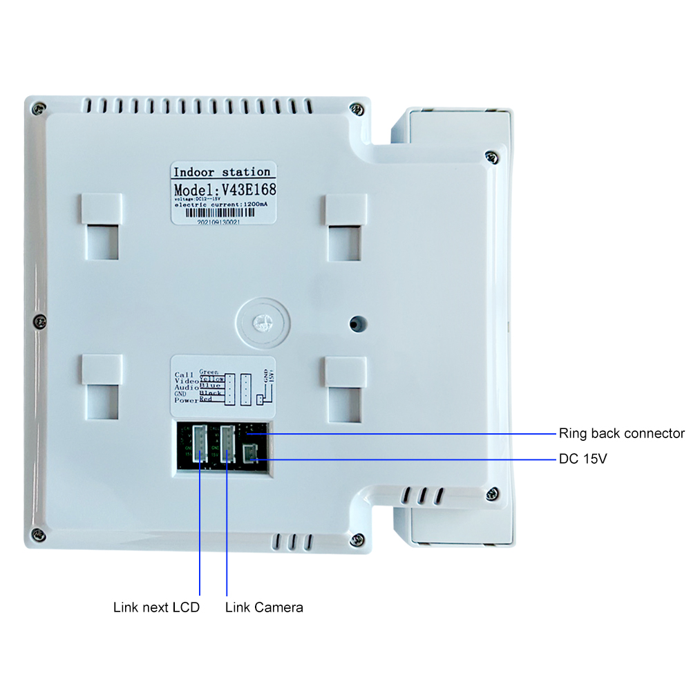 4.3 Inch LCD Video Intercom Sy - Smart Doorbell Wired ulasan dan harga