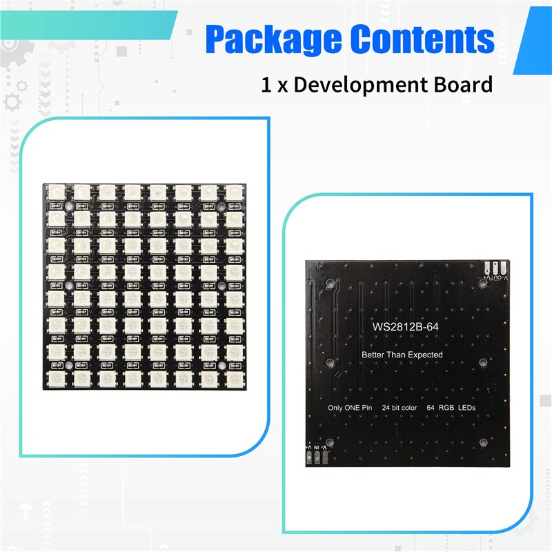 2025 Trend WS2812 LED 5050 RGB - Rgb Led Matrix 8X8 ulasan dan harga