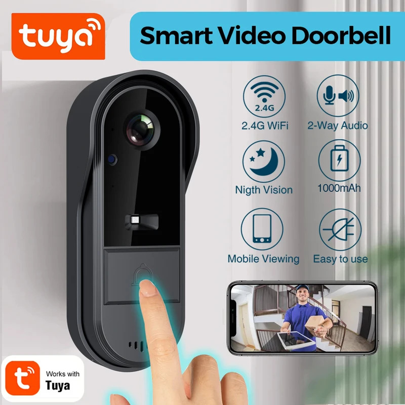 Tuya WiFi doorbell  2-way HD 1 - Smart Doorbell Wired ulasan dan harga