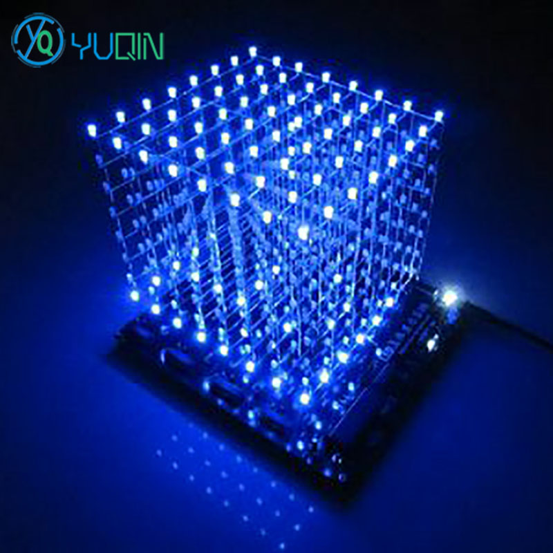DIY 3D8 LED Cube Kit 8x8x8 wit - Rgb Led Matrix 8X8 ulasan dan harga