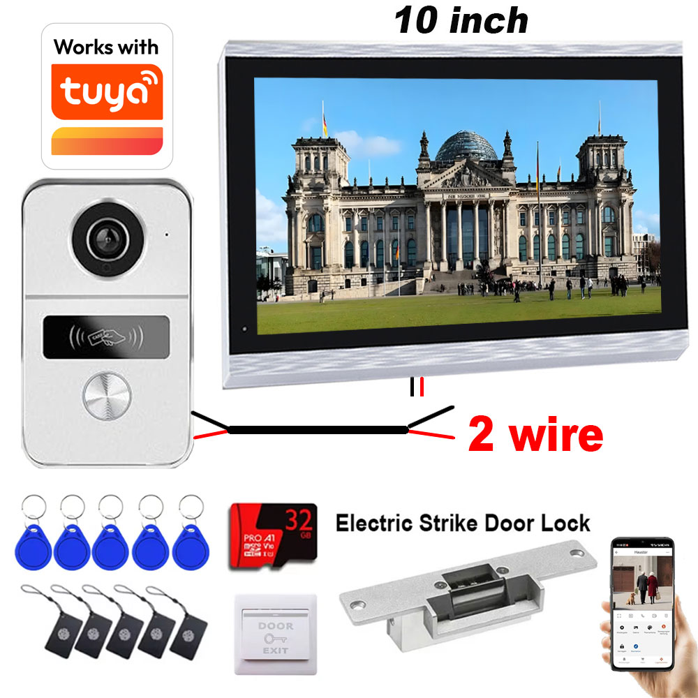 New 2 Wires Tuya Wifi Video In - Smart Doorbell Wired ulasan dan harga