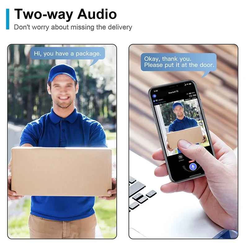 WiFi Wireless Visual Intercom  - Smart Doorbell Wired ulasan dan harga