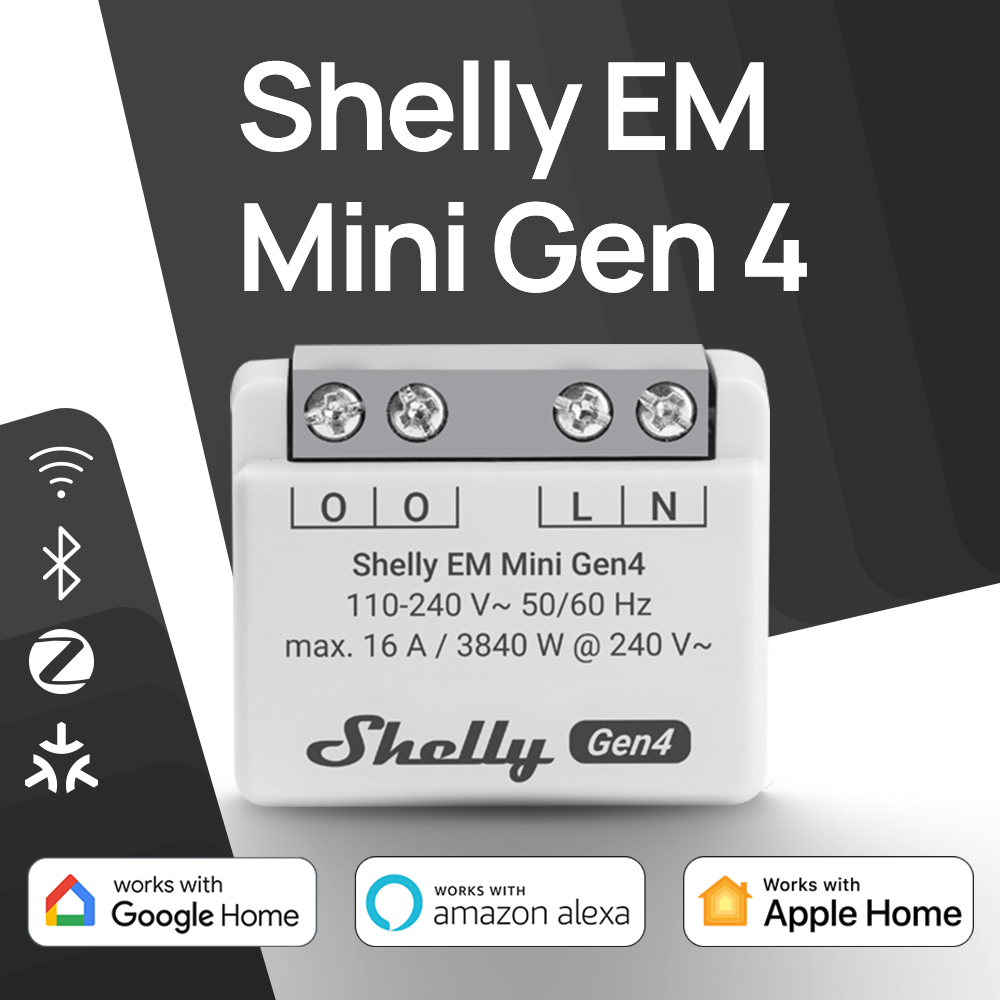 Shelly EM Mini Gen4 Matter Com - Shelly Relay Module ulasan dan harga