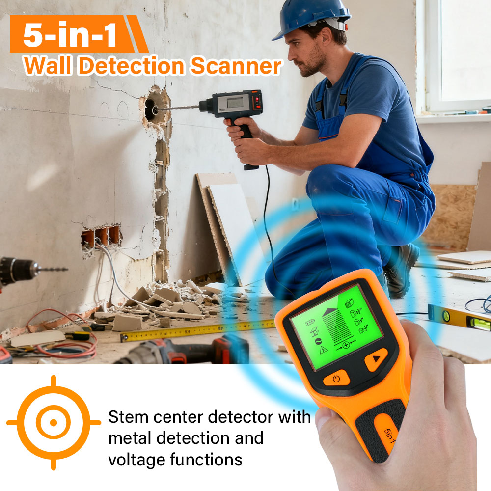 Handheld 5 in 1 Digital Wall S - Water Leak Detector Wired ulasan dan harga