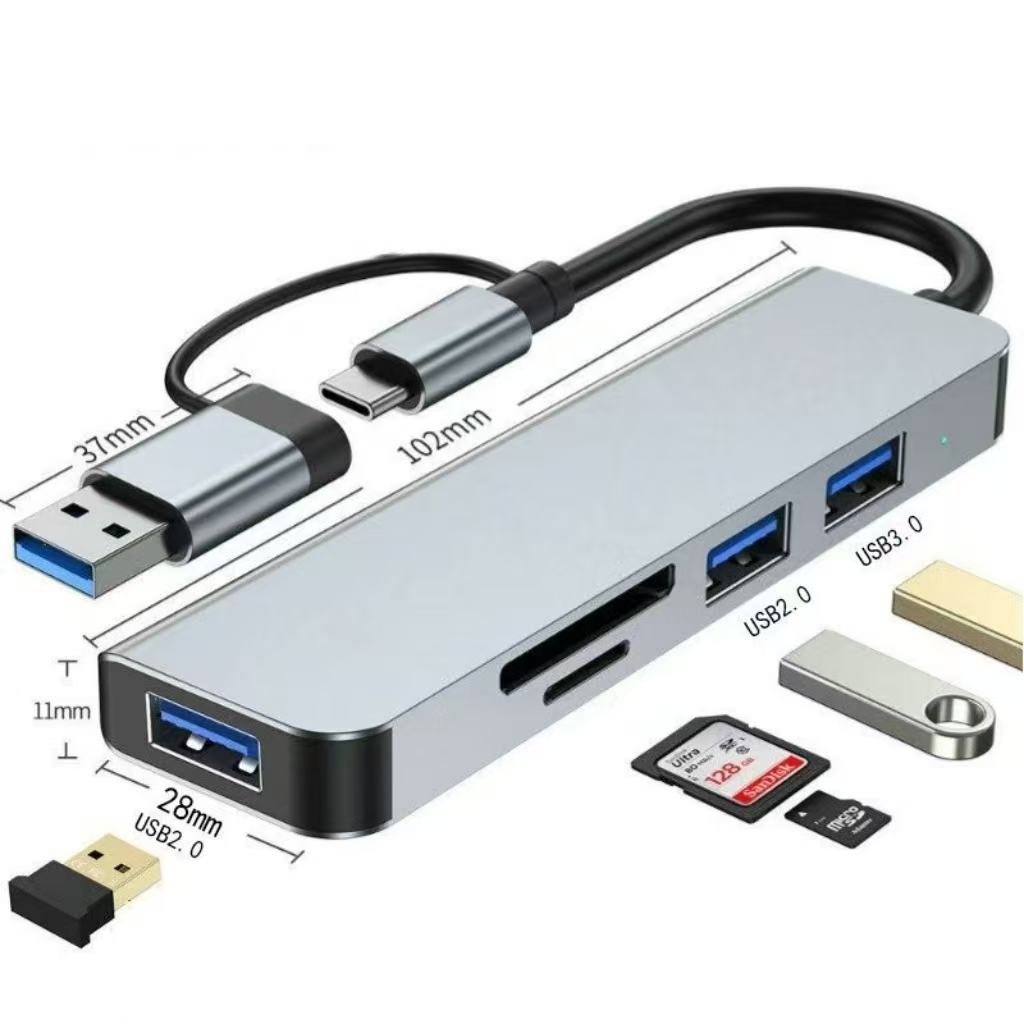 USB C Hub USB Splitter 8 in 1  - Home Assistant Sd ulasan dan harga
