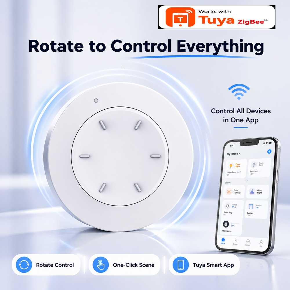 Smart ZigBee Knob Switch Work  - Home Automation Technology ulasan dan harga