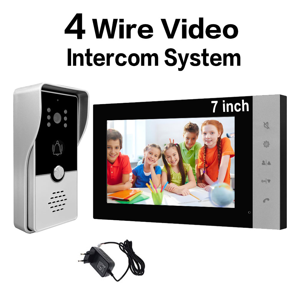 4 Wire 7 Inches Wired Video Do - Smart Doorbell Wired ulasan dan harga