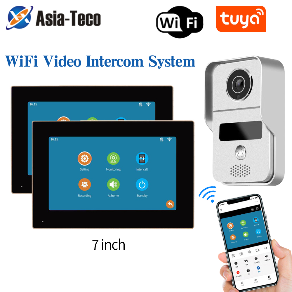 1080P 7 Inch WiFi Video Interc - Smart Doorbell Wired ulasan dan harga