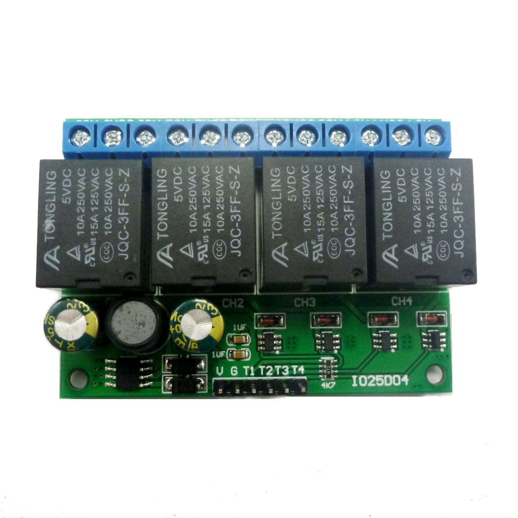4ch DC 6V-24V Flip-Flop Latch  - Shelly Relay Module ulasan dan harga