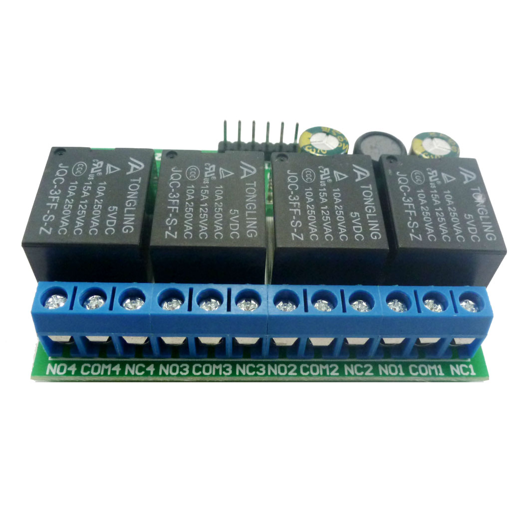 4ch DC 6V-24V Flip-Flop Latch  - Shelly Relay Module ulasan dan harga