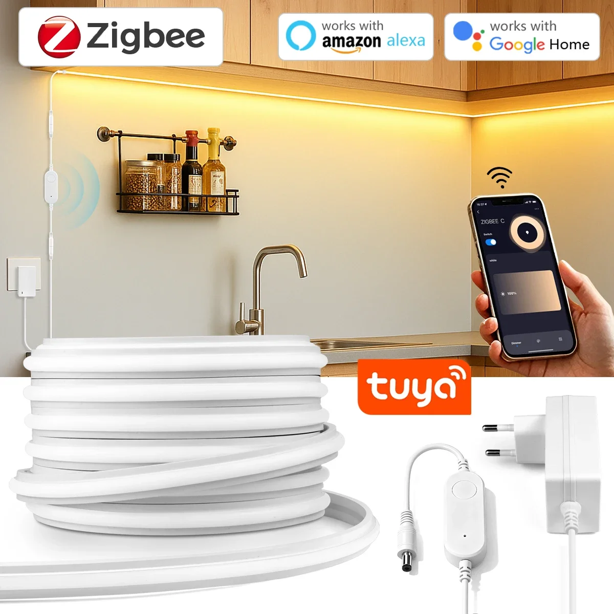 Zigbee 3.0 24V Neon LED Strip  - Zigbee Coordinator Stick ulasan dan harga