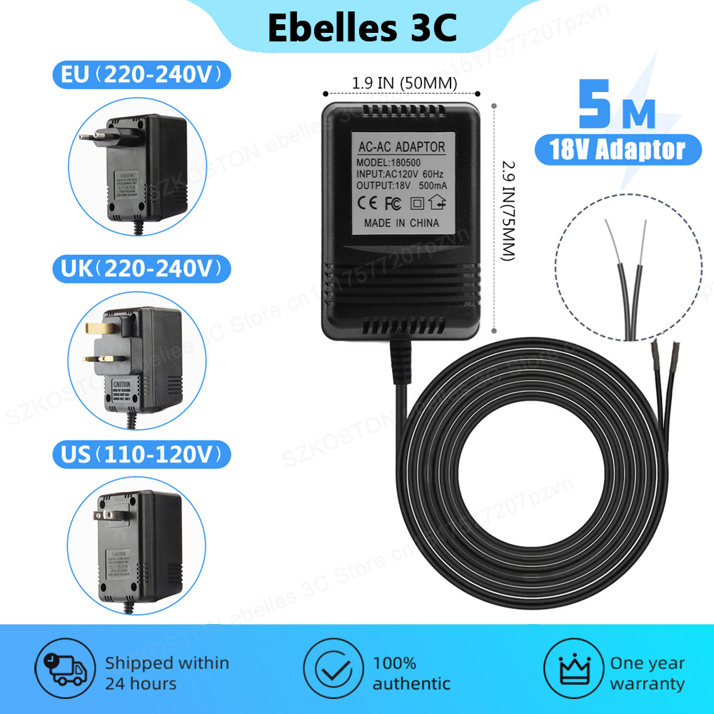 18V AC Transformer Charger for - Smart Doorbell Wired ulasan dan harga