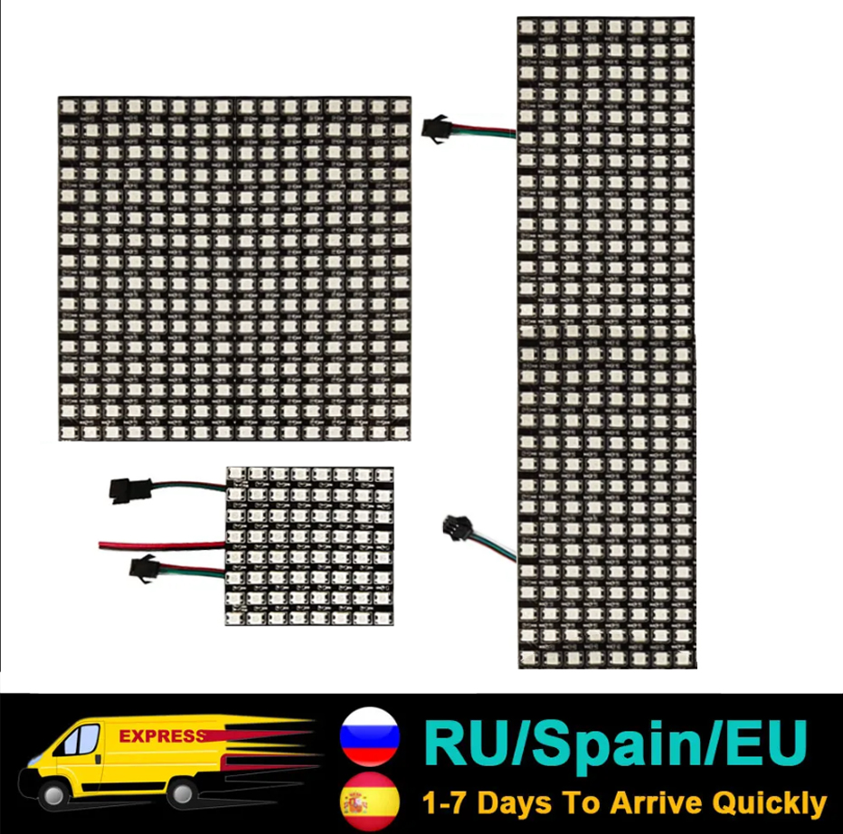DC5V WS2812B 5050 RGB SMD Flex - Rgb Led Matrix 8X8 ulasan dan harga