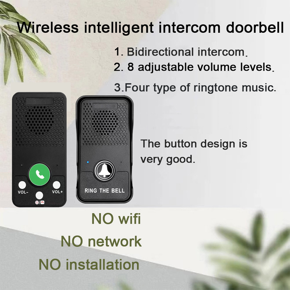 Wireless Doorbell Rechargeable - Smart Doorbell Wired ulasan dan harga